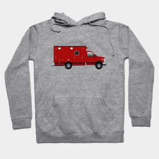 Red Los angeles privat ambulance Hoodie